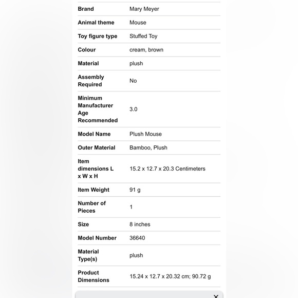 NWT Mary Meyers Earthmates Bamboo Plush Toy Animals Mouses and Ducky. - Picture 10 of 11